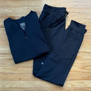 Barco Uniforms Black Scrub Set